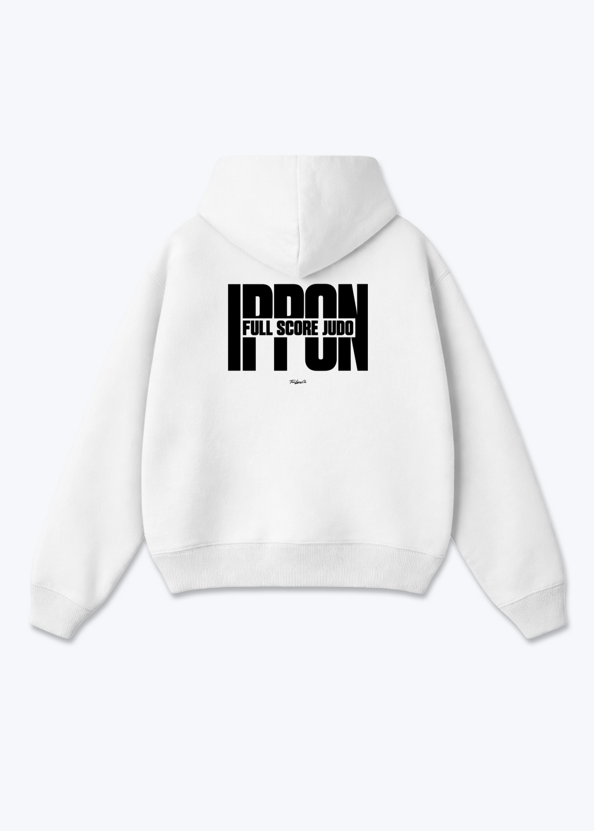 IPPON FULL SCORE JUDO - Oversized Hoodie - White Back (Designed)