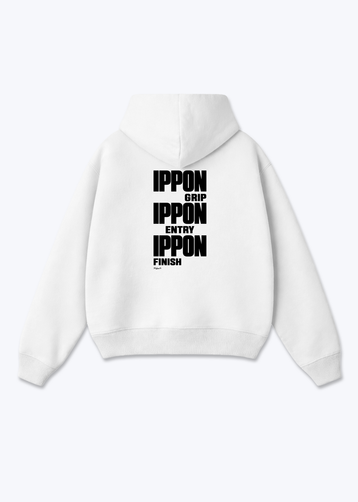 IPPON GRIP ENTRY FINISH - Oversized Hoodie - White Back (Designed)