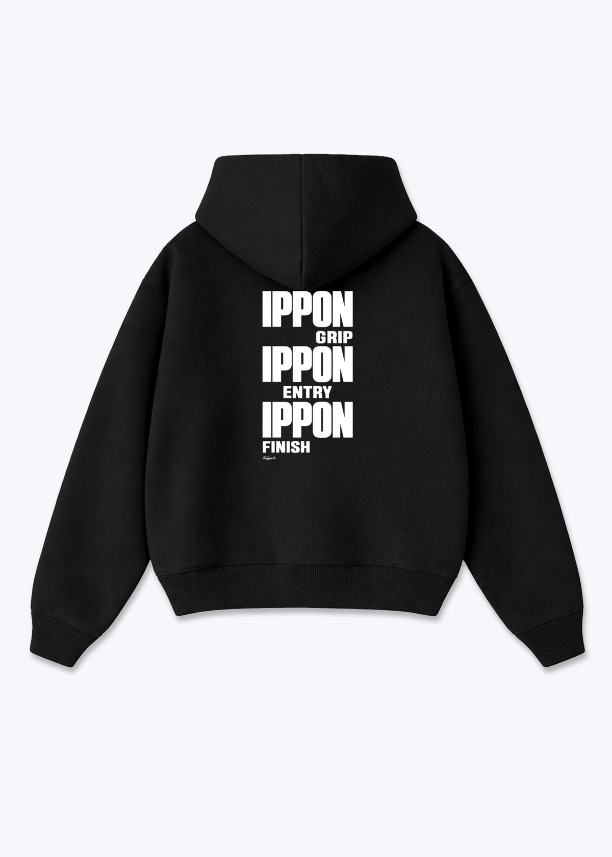 IPPON GRIP ENTRY FINISH - Oversized Hoodie - Black Back (Designed)