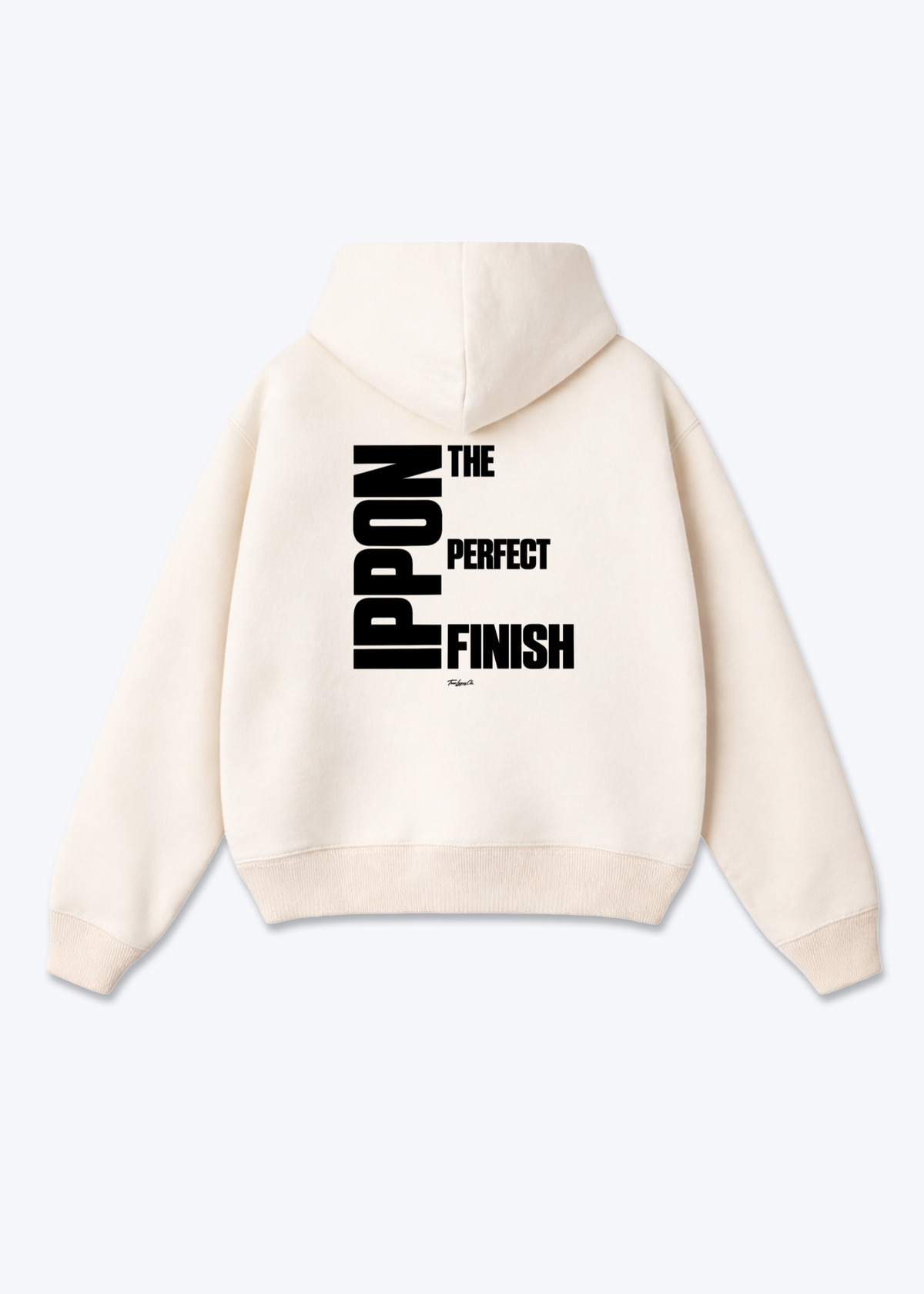 IPPON THE PERFECT FINISH (STEPS) - Oversized Hoodie - Beige Back (Designed)