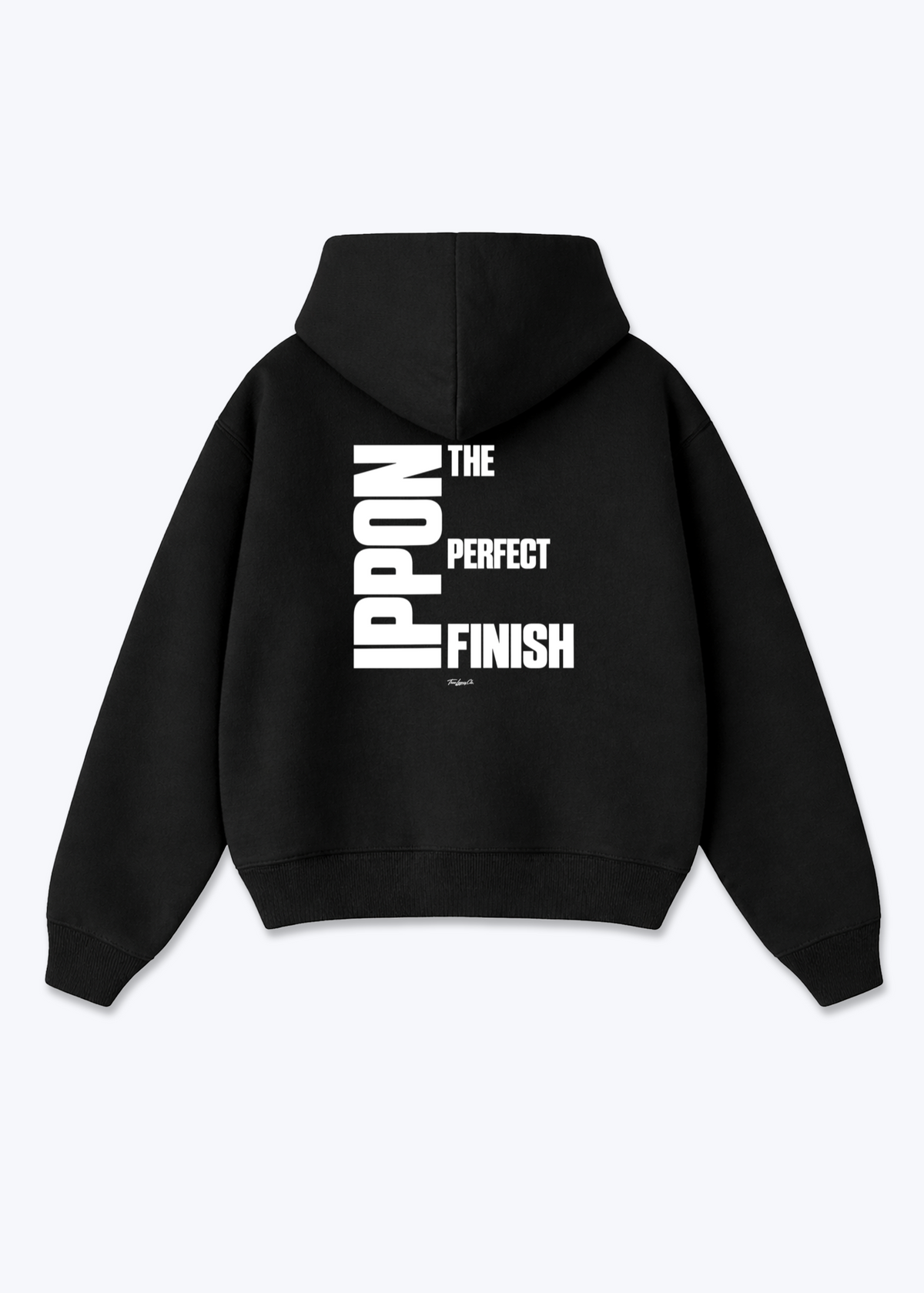 IPPON THE PERFECT FINISH (STEPS) - Oversized Hoodie - Black Back (Designed)