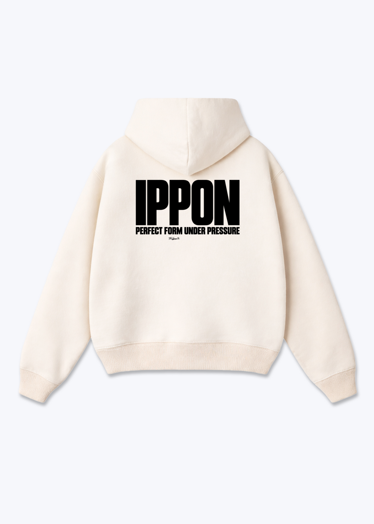 IPPON PERFECT FORM - Oversized Hoodie - Beige Back (Designed)