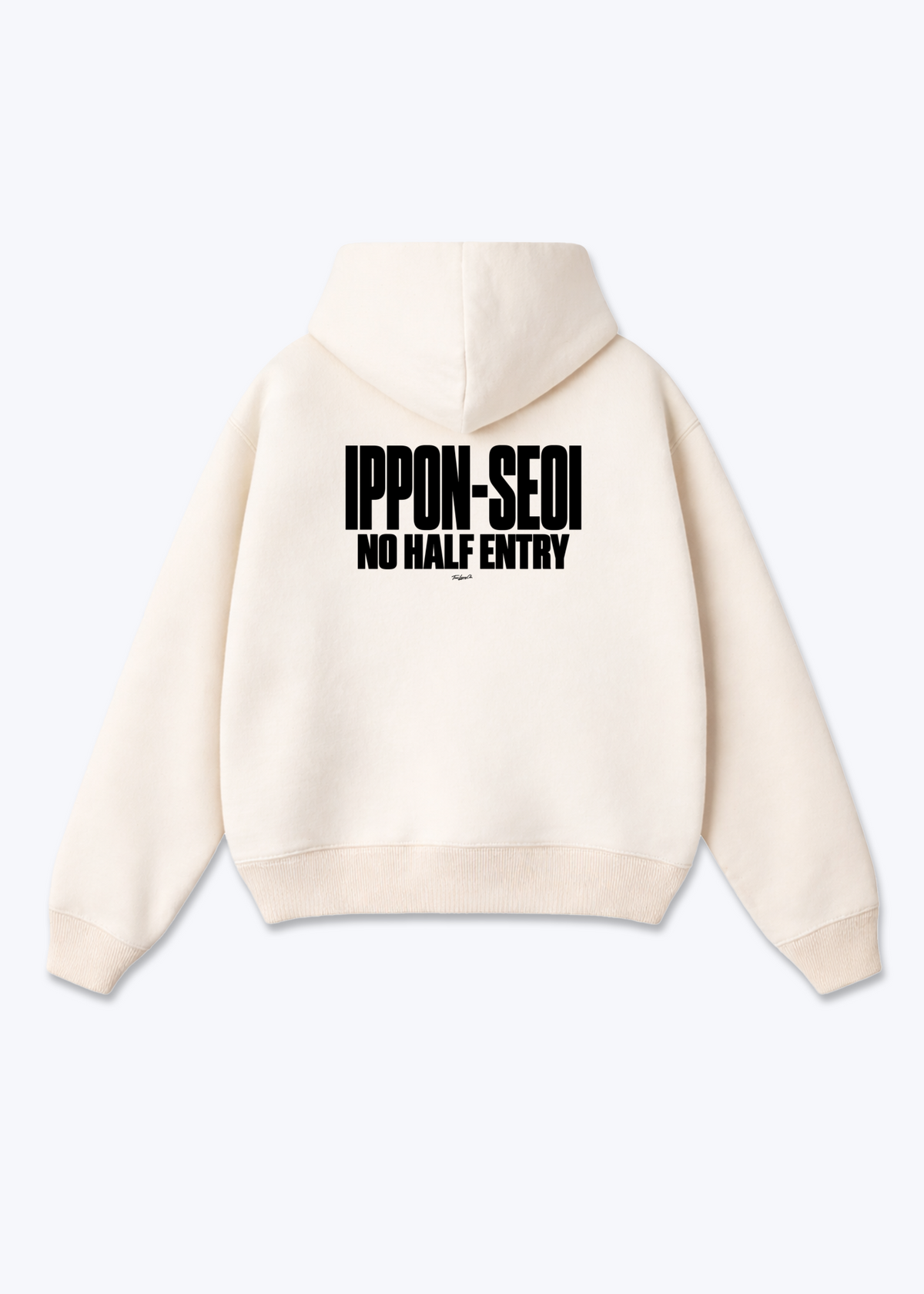 IPPON-SEOI NO HALF ENTRY - Oversized Hoodie - Beige Back (Designed)