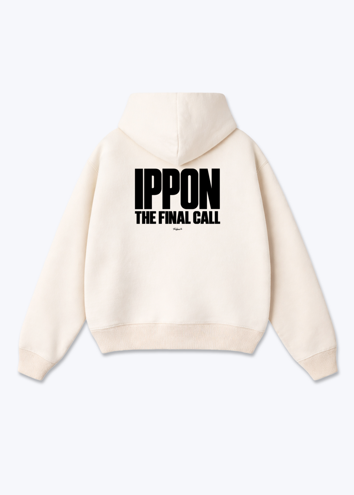 IPPON FINAL CALL - Oversized Hoodie - Beige Back (Designed)