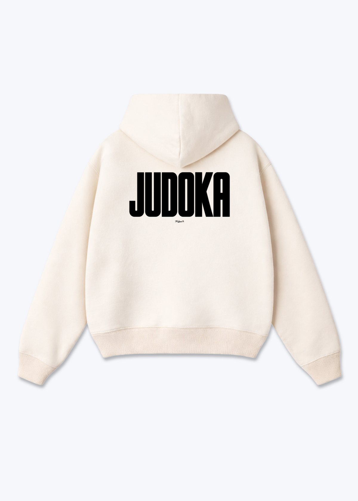 JUDOKA - Oversized Hoodie - Beige Back (Designed)