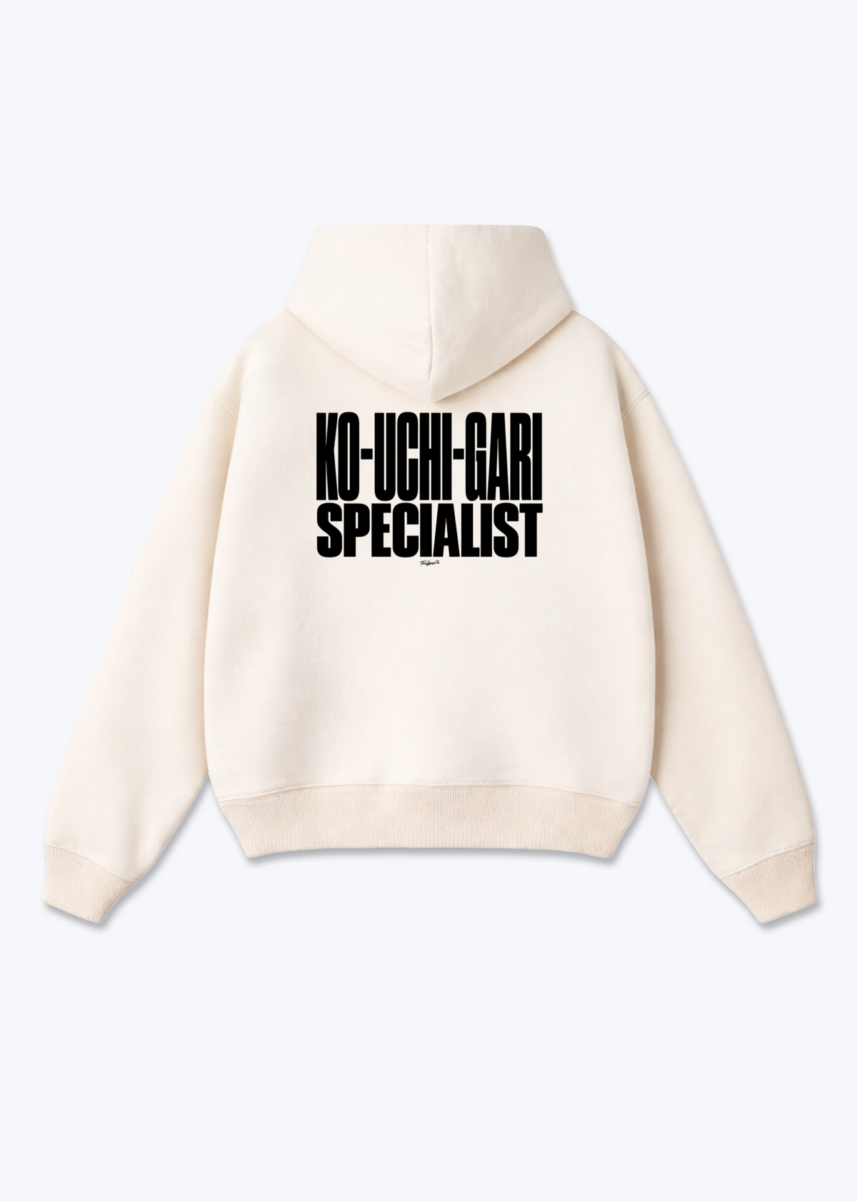 KO-UCHI-GARI SPECIALIST - Oversized Hoodie - Beige Back (Designed)