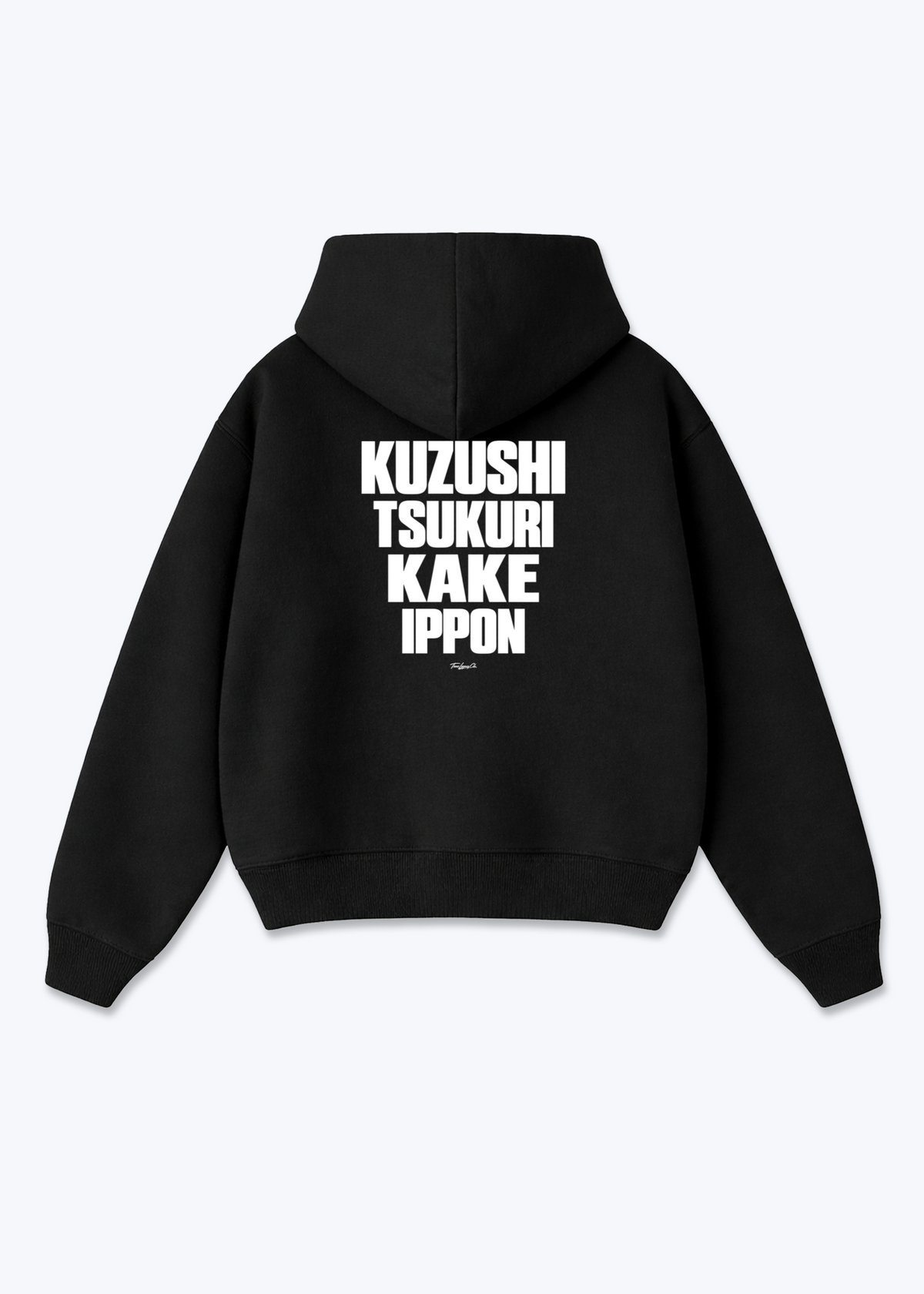 KUZUSHI TSUKURI KAKE IPPON - Oversized Hoodie - Black Back (Designed)