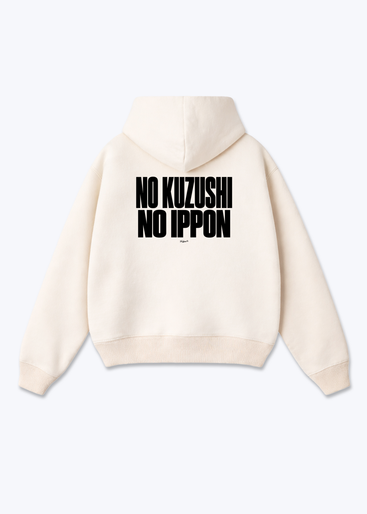 NO KUZUSHI NO IPPON - Oversized Hoodie - Beige Back (Designed)