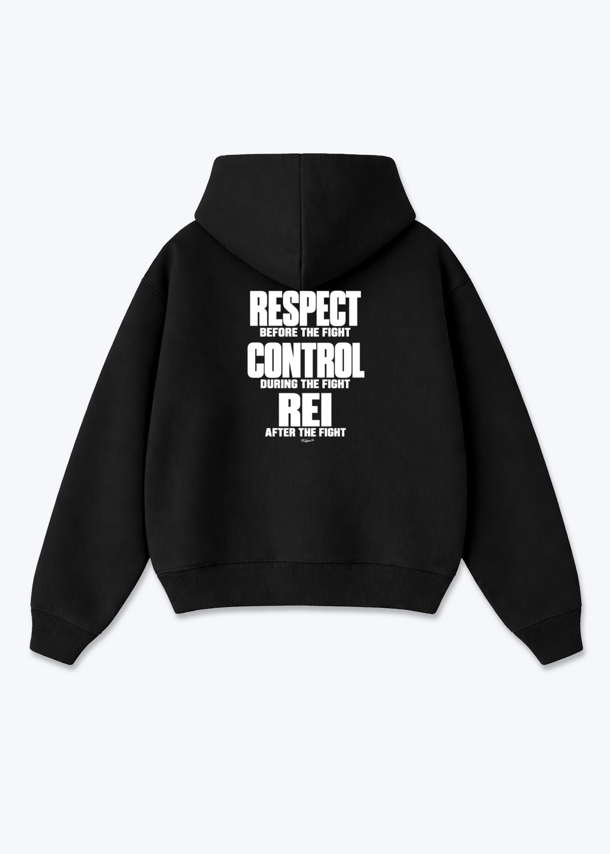 RESPECT CONTROL REI - Oversized Hoodie - Black Back (Designed)
