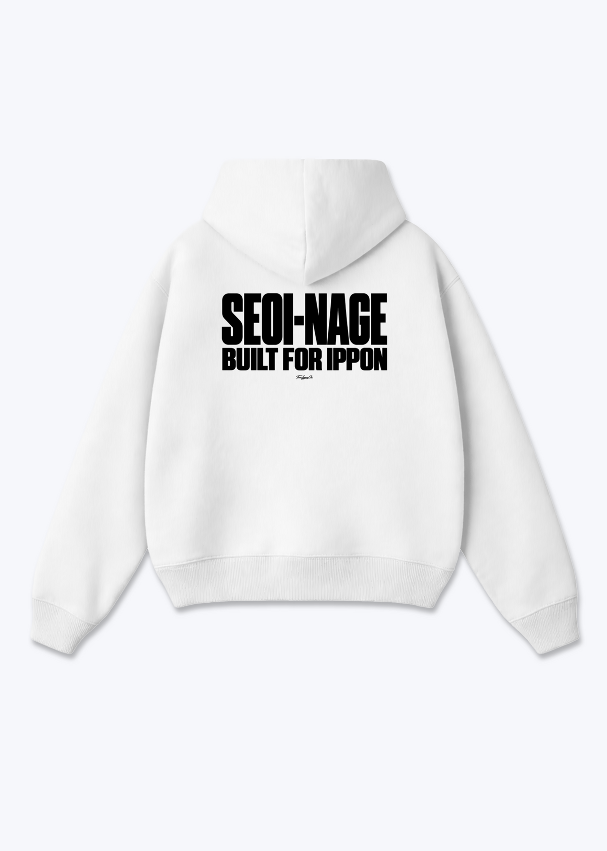 SEOI-NAGE BUILT FOR IPPON - Oversized Hoodie - White Back (Designed)