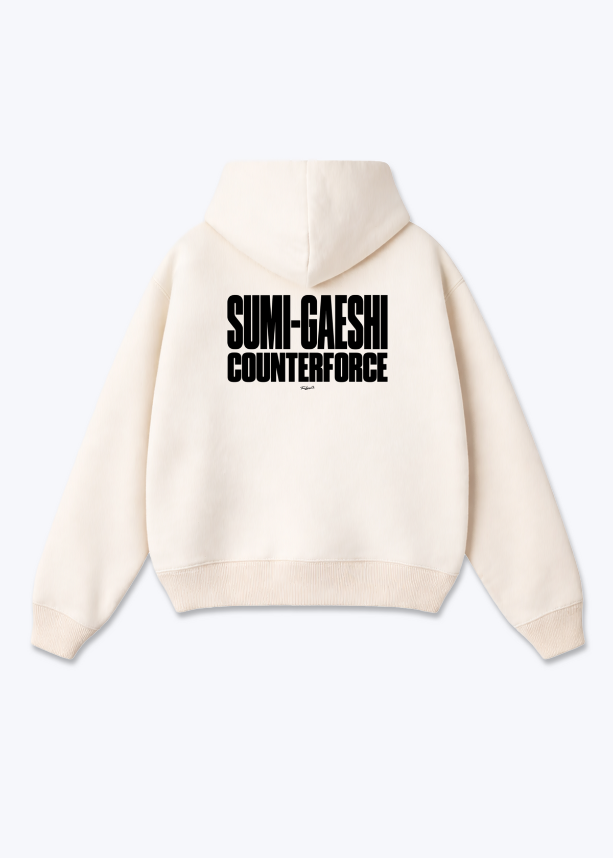 SUMI-GAESHI COUNTERFORCE - Oversized Hoodie - Beige Back (Designed)