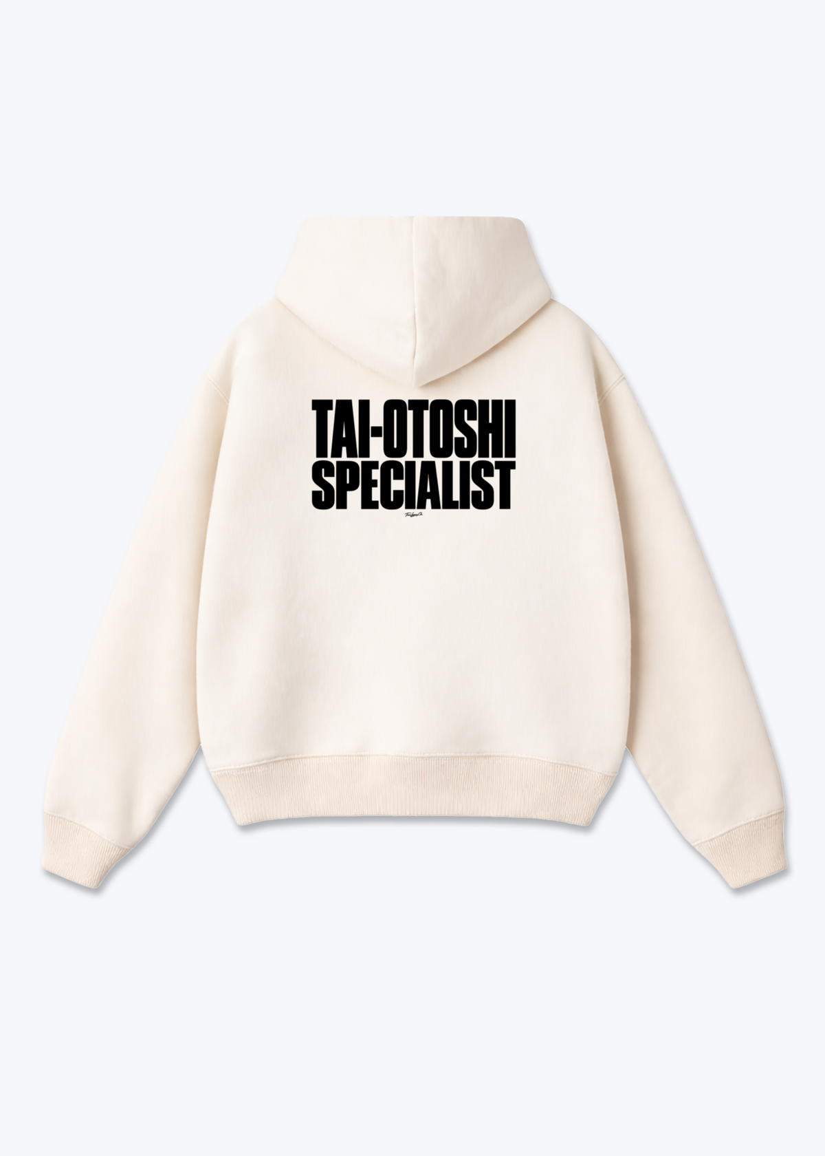 TAI-OTOSHI SPECIALIST - Oversized Hoodie - Beige Back (Designed)