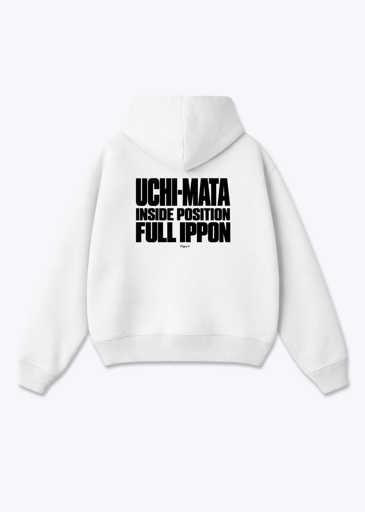 UCHI-MATA FULL IPPON - Oversized Hoodie - White Back (Designed)