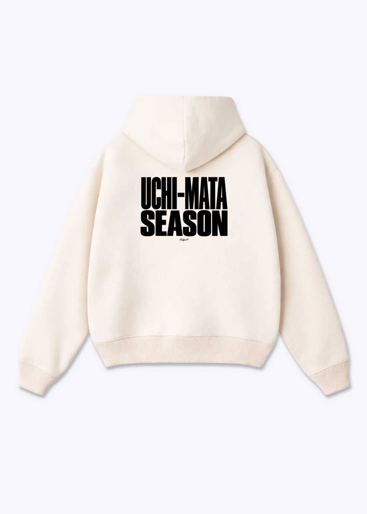 UCHI-MATA SEASON - Oversized Hoodie - Beige Back (Designed)