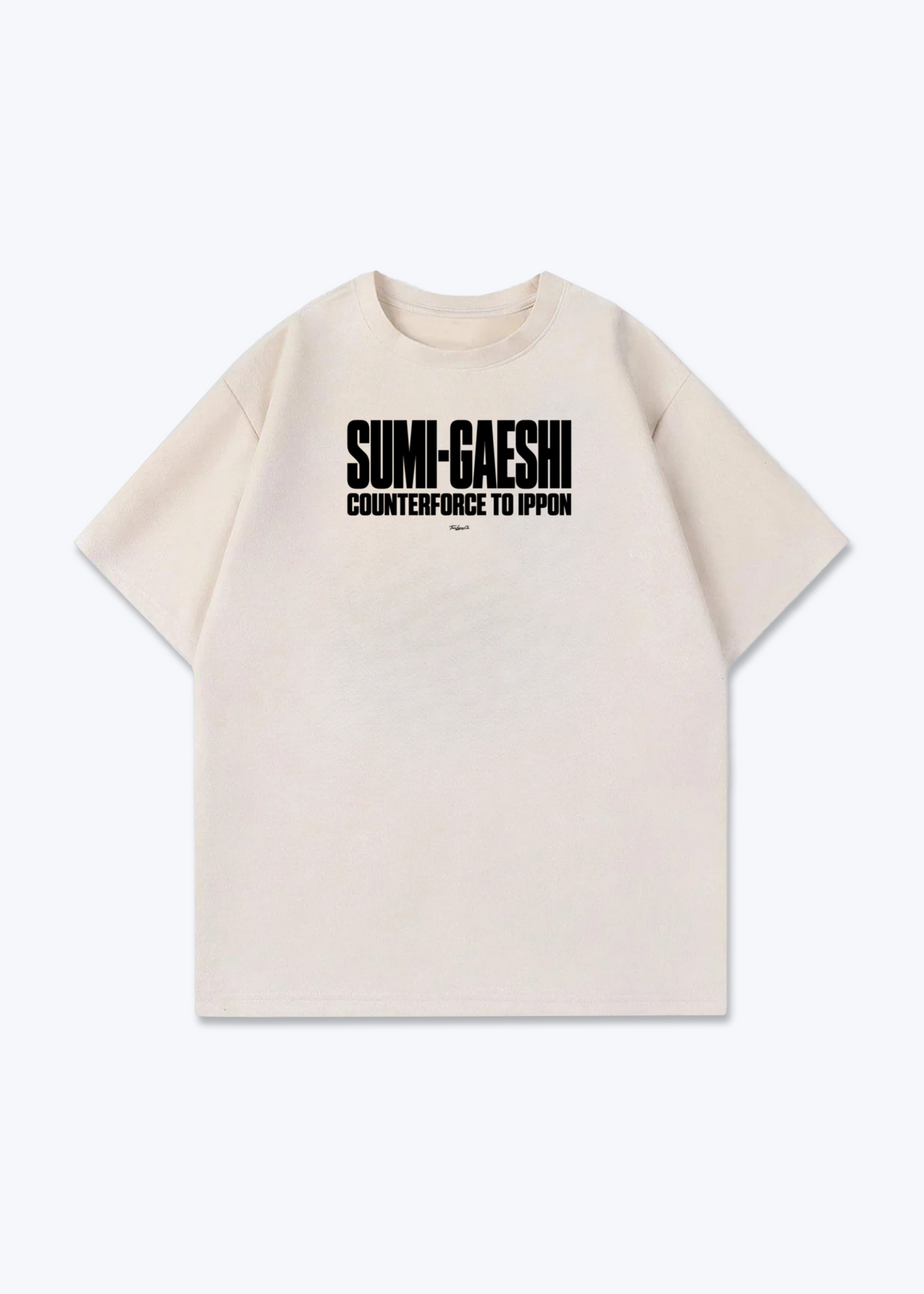 SUMI-GAESHI TO IPPON - Oversized Shirt - Beige Front (Designed)