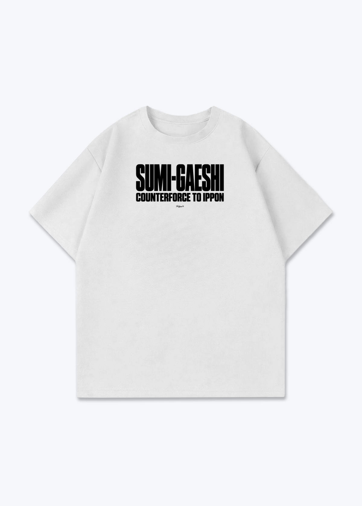 SUMI-GAESHI TO IPPON - Oversized Shirt - White Front (Designed)