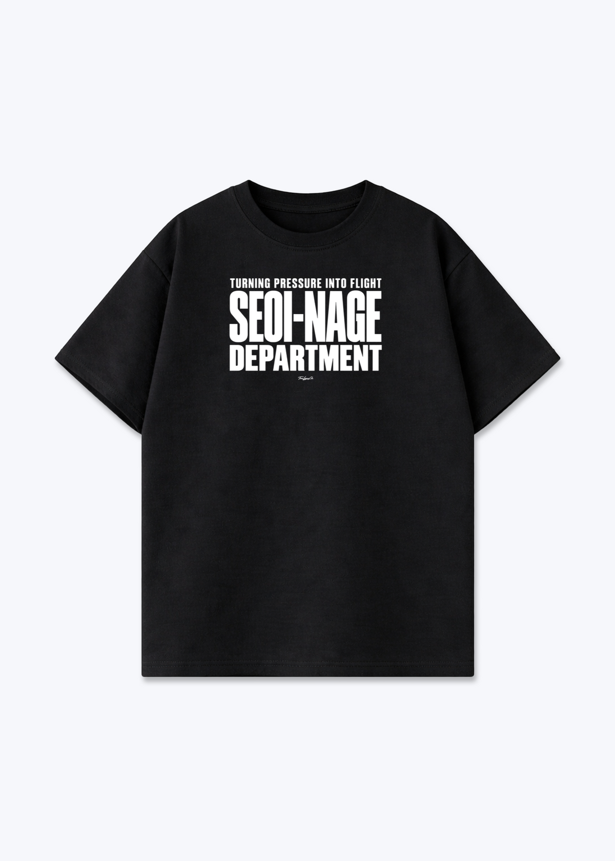 SEOI-NAGE DEPARTMENT - Oversized Shirt - Black Front (Designed)