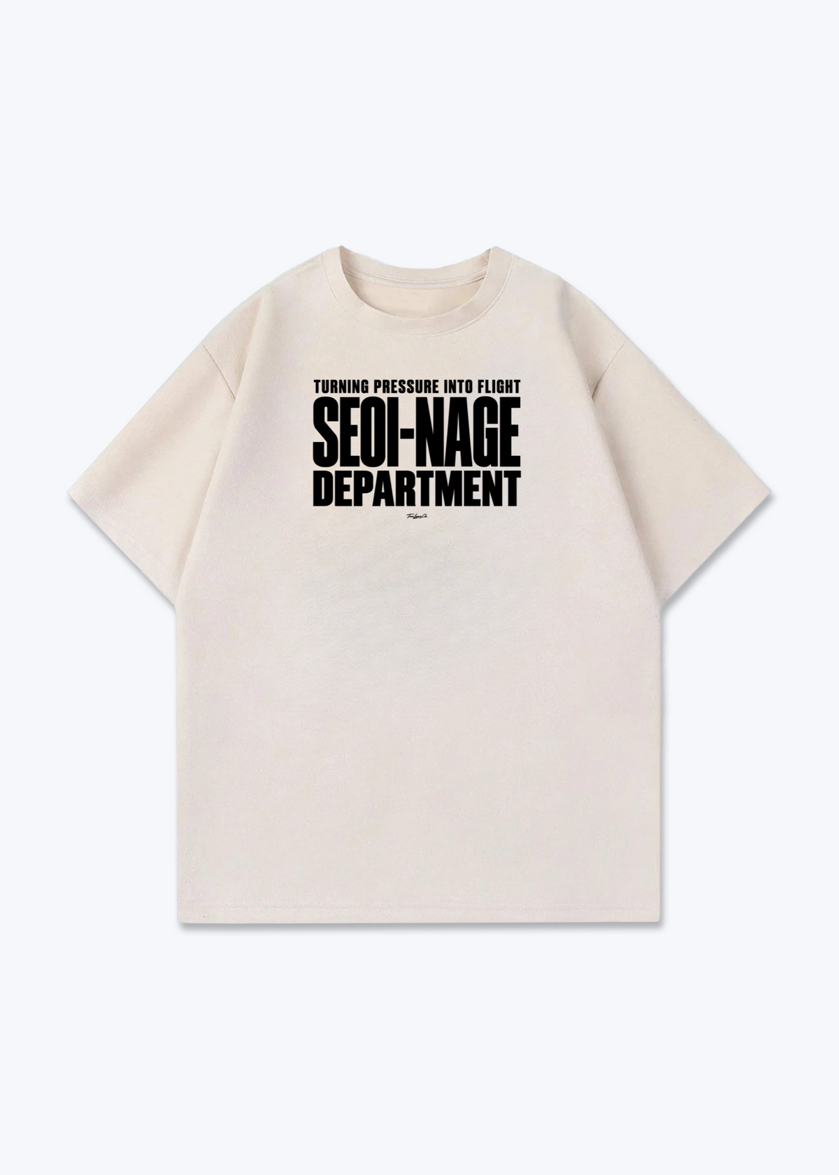 SEOI-NAGE DEPARTMENT - Oversized Shirt - Beige Front (Designed)