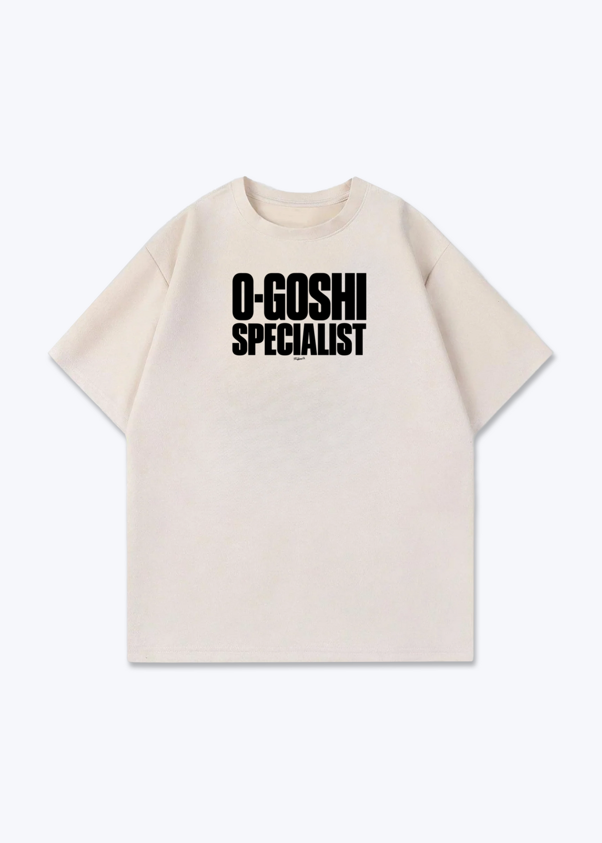 O-GOSHI SPECIALIST - Oversized Shirt - Beige Front (Designed)