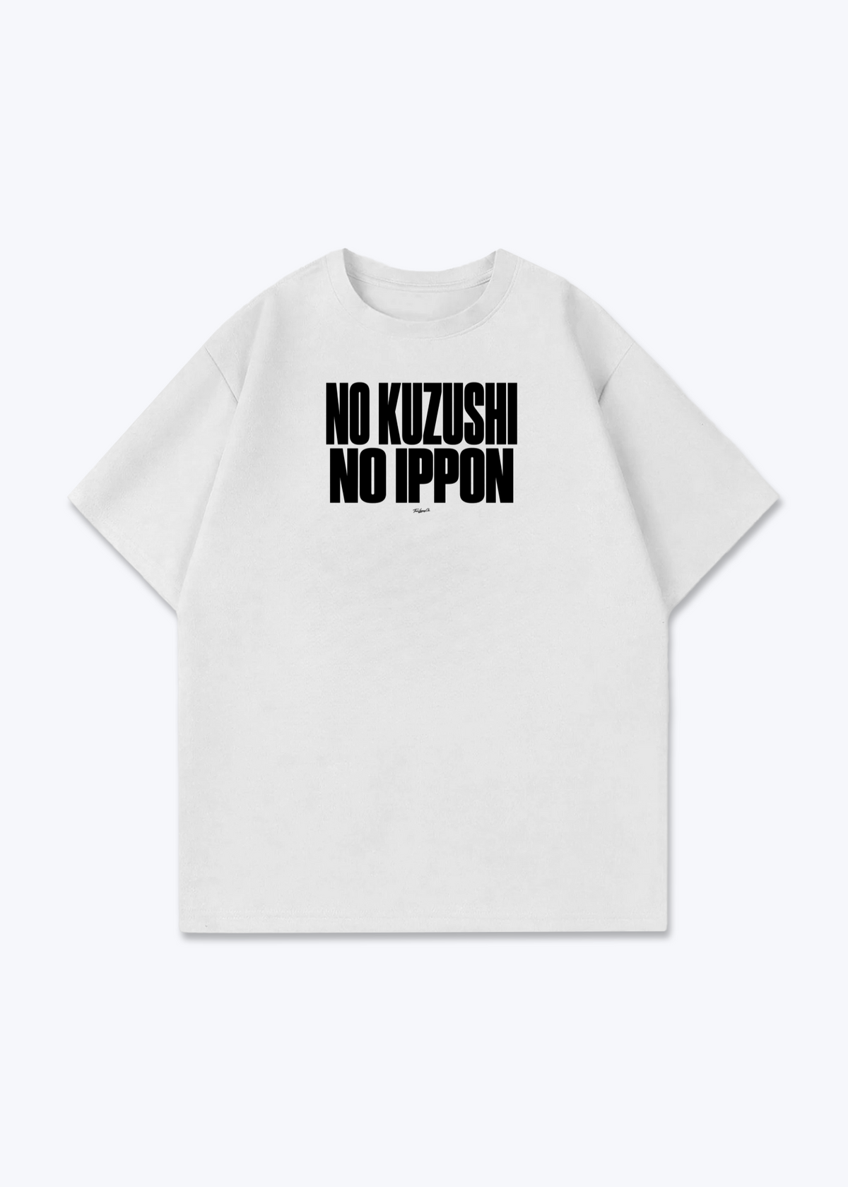 NO KUZUSHI / NO IPPON - Oversized Shirt - White Front (Designed)