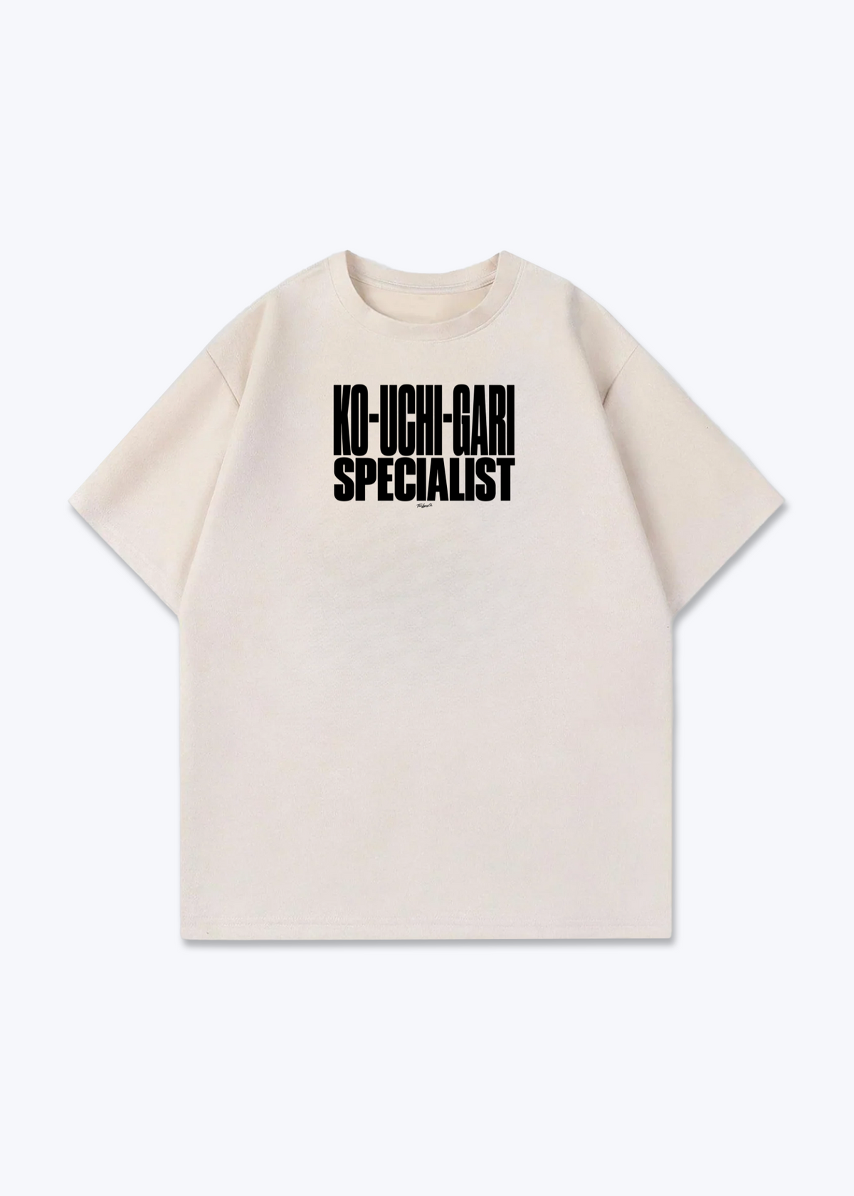 KO-UCHI-GARI SPECIALIST - Oversized Shirt - Beige Front (Designed)