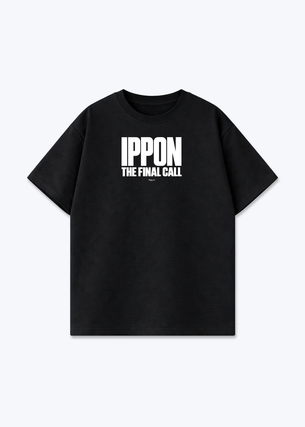 IPPON THE FINAL CALL - Oversized Shirt - Black Front (Designed)
