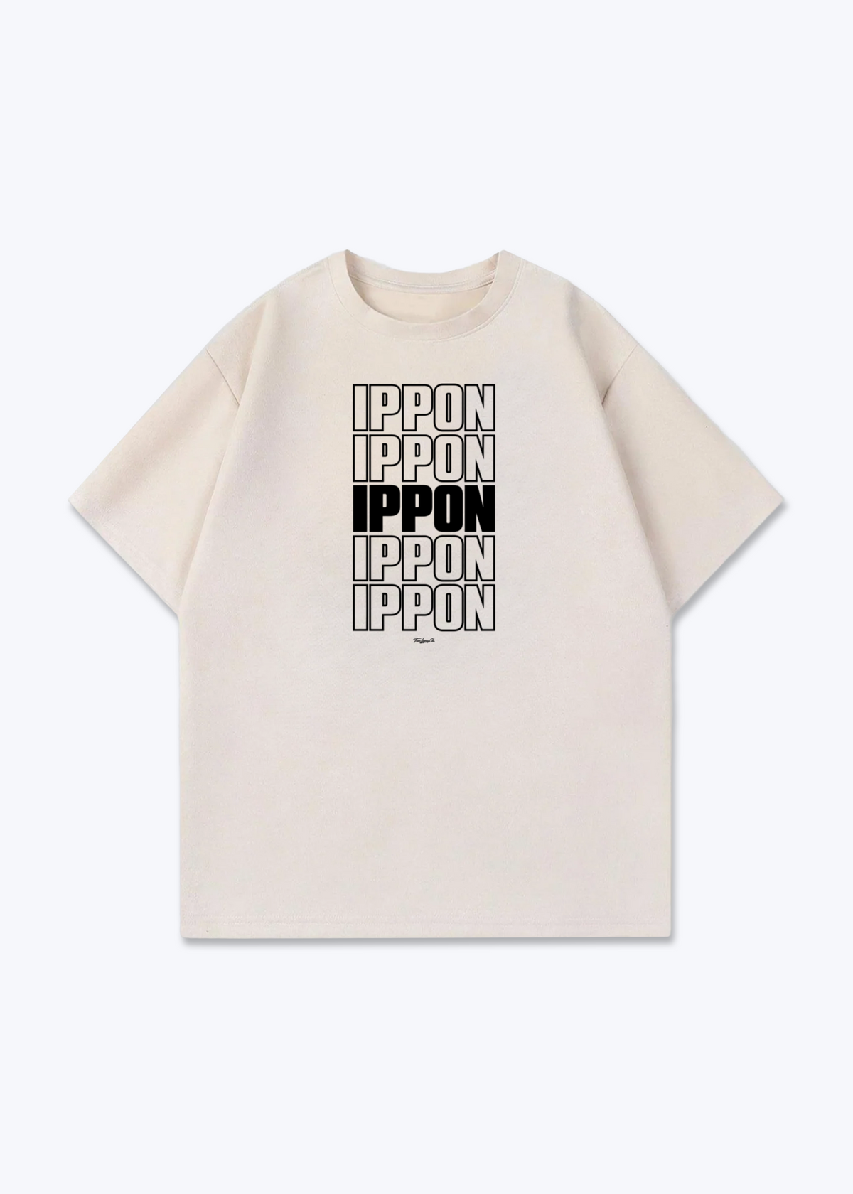 IPPON STACK (5X) - Oversized Shirt - Beige Front (Designed)