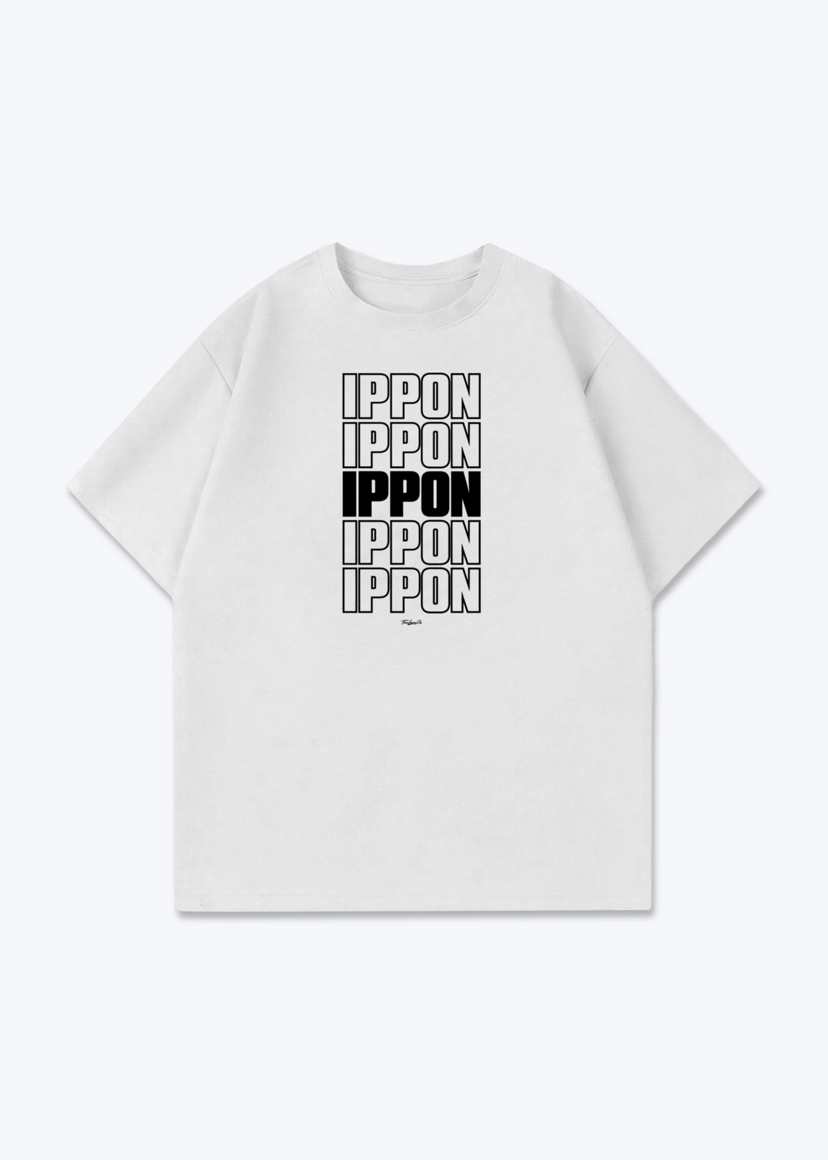 IPPON STACK (5X) - Oversized Shirt - White Front (Designed)