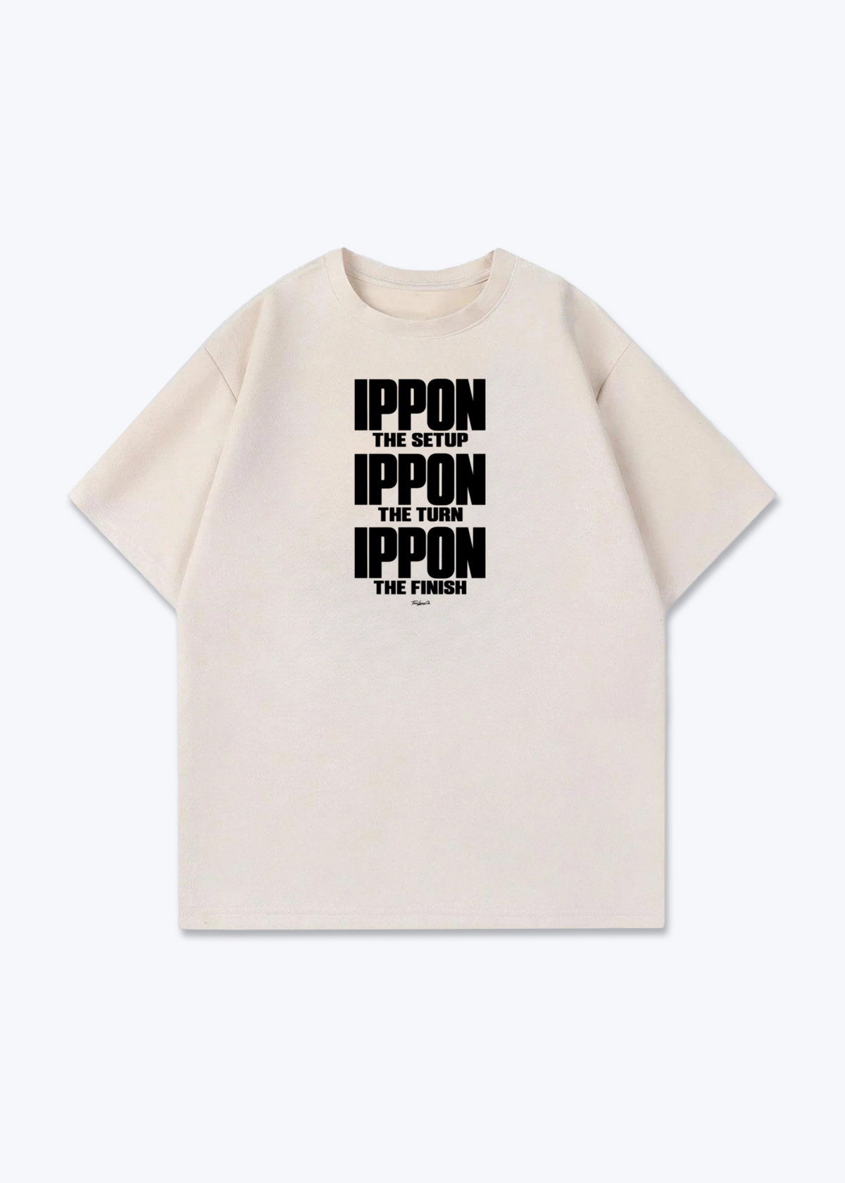 IPPON THE SETUP TURN FINISH - Oversized Shirt - Beige Front (Designed)