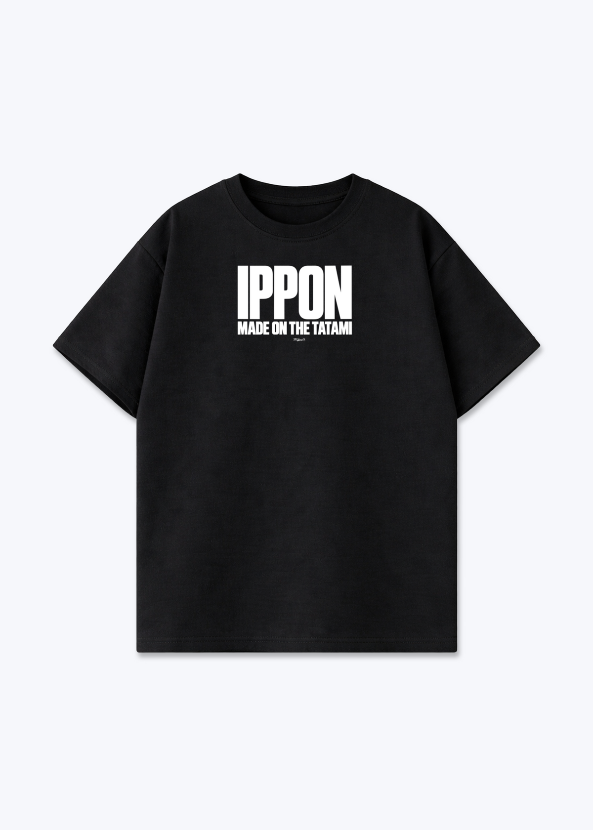 IPPON MADE ON THE TATAMI - Oversized Shirt - Black Front (Designed)
