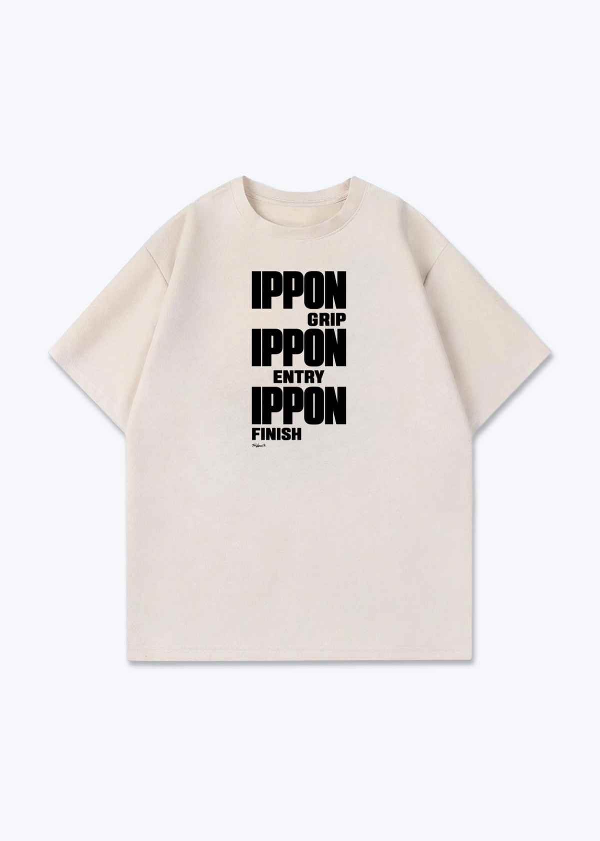 IPPON GRIP ENTRY FINISH - Oversized Shirt - Beige Front (Designed)