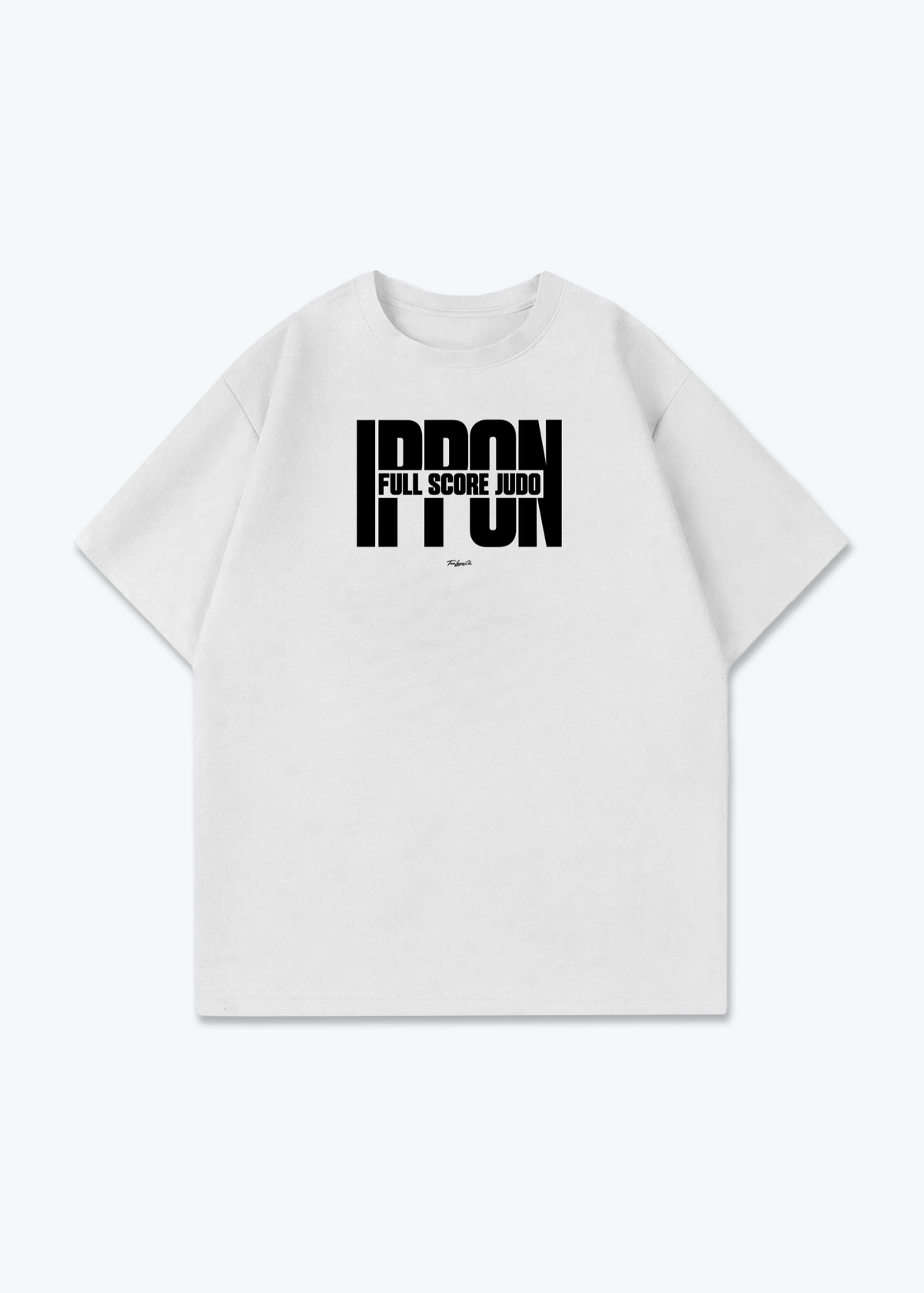IPPON FULL SCORE JUDO - Oversized Shirt - White Front (Designed)