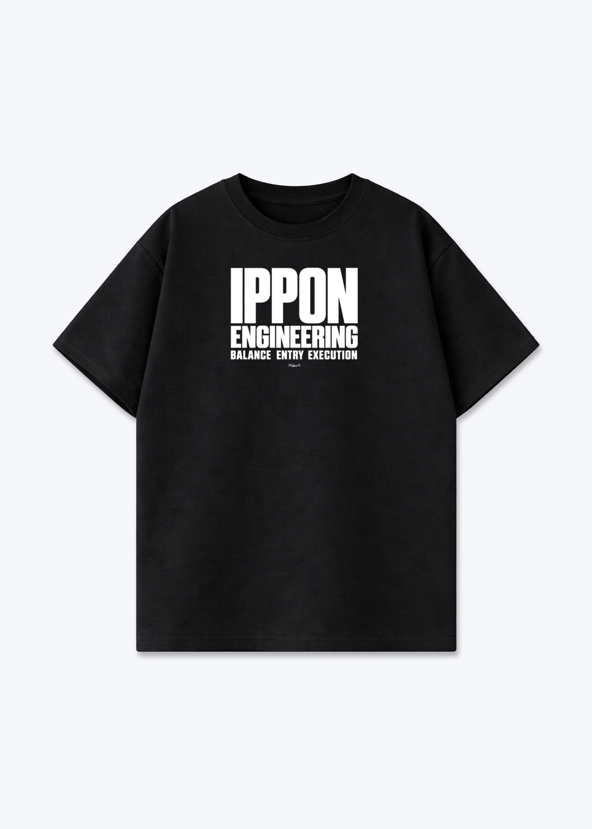 IPPON ENGINEERING - Oversized Shirt - Black Front (Designed)