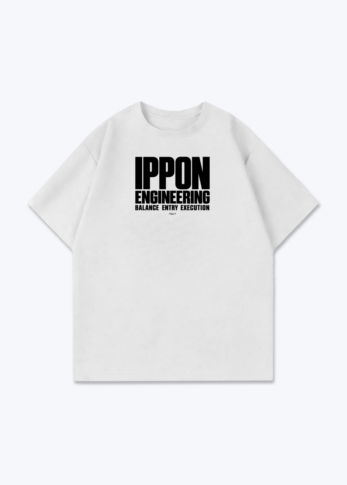IPPON ENGINEERING - Oversized Shirt - White Front (Designed)