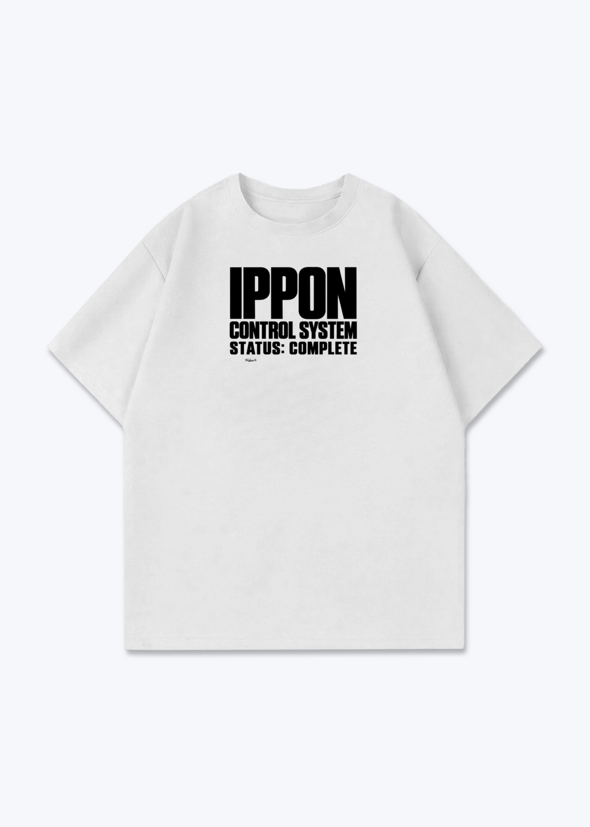 IPPON CONTROL SYSTEM - Oversized Shirt - White Front (Designed)