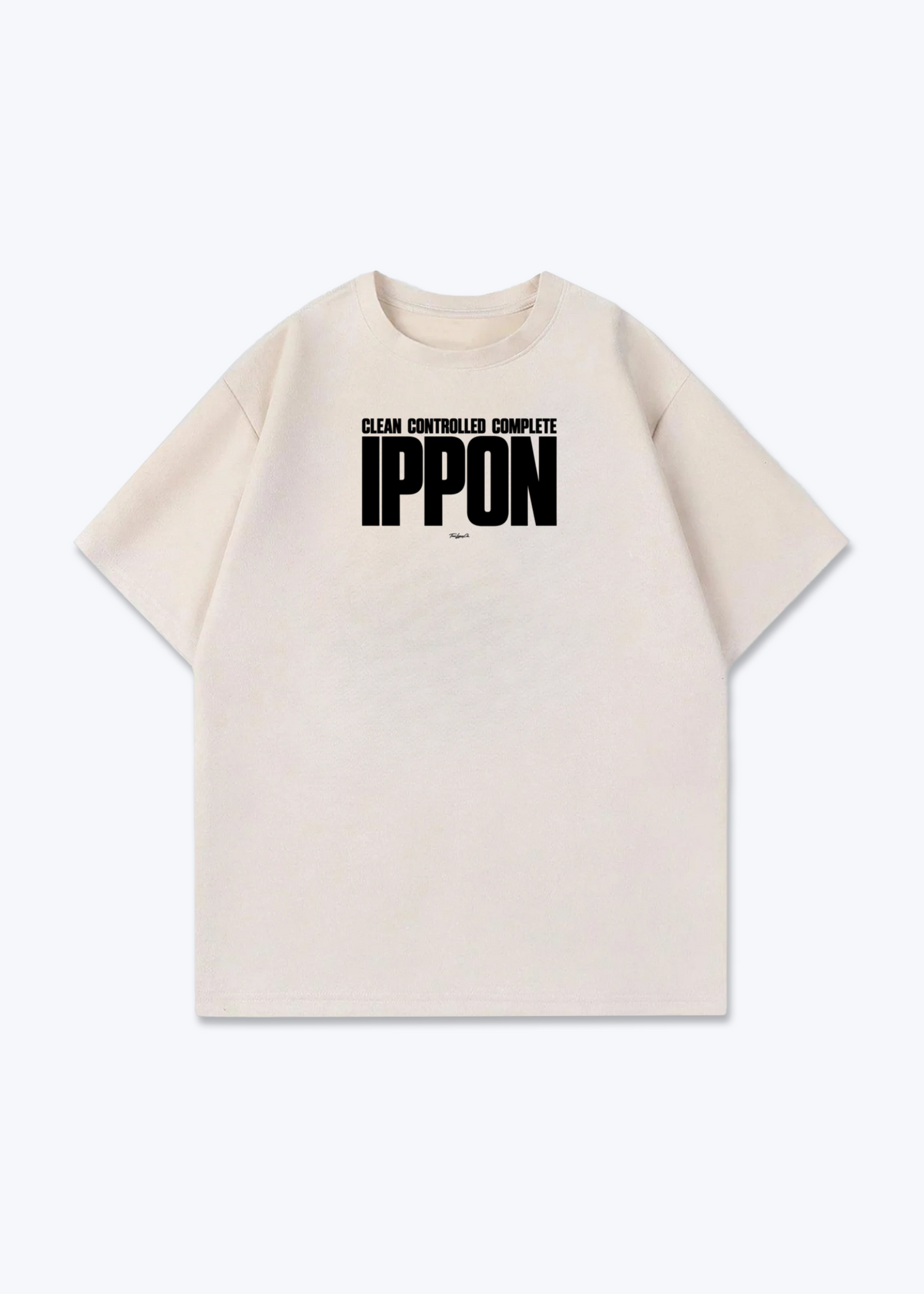 IPPON CLEAN CONTROLLED COMPLETE - Oversized Shirt - Beige Front (Designed)