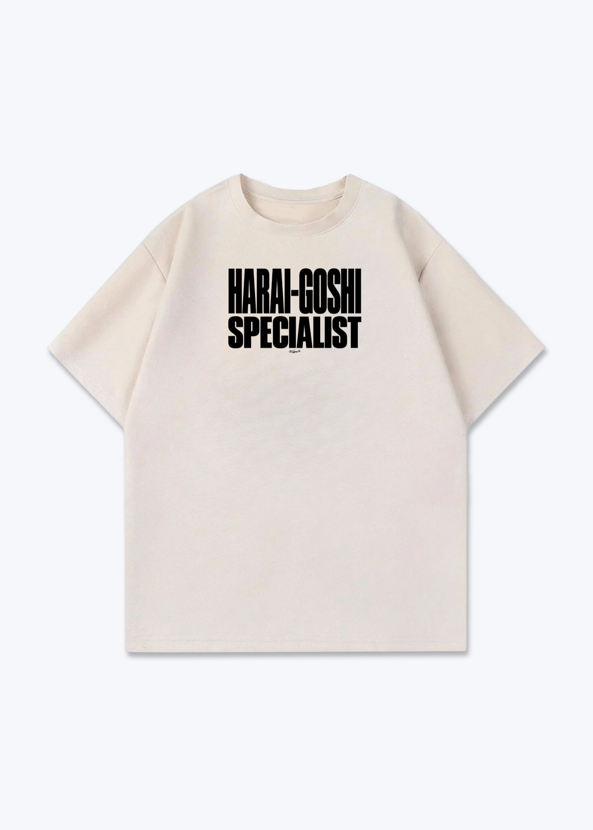 HARAI-GOSHI SPECIALIST - Oversized Shirt - Beige Front (Designed)