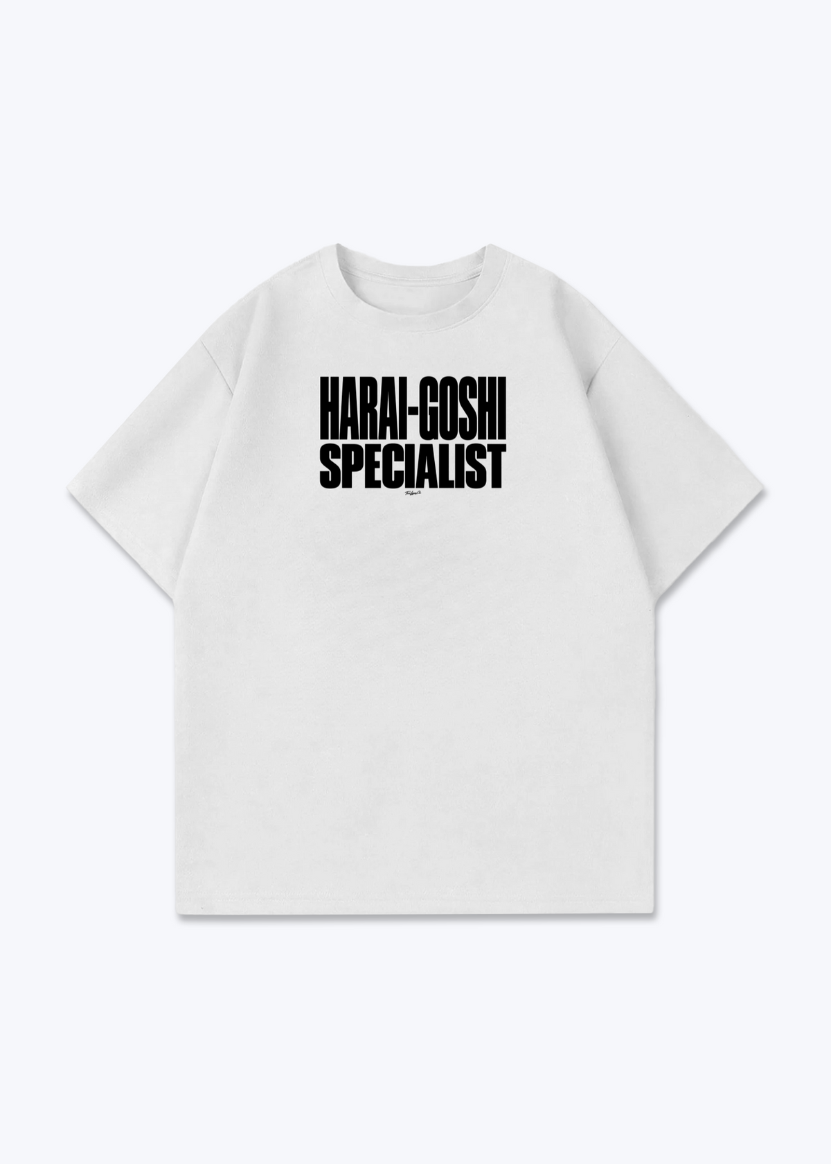 HARAI-GOSHI SPECIALIST - Oversized Shirt - White Front (Designed)