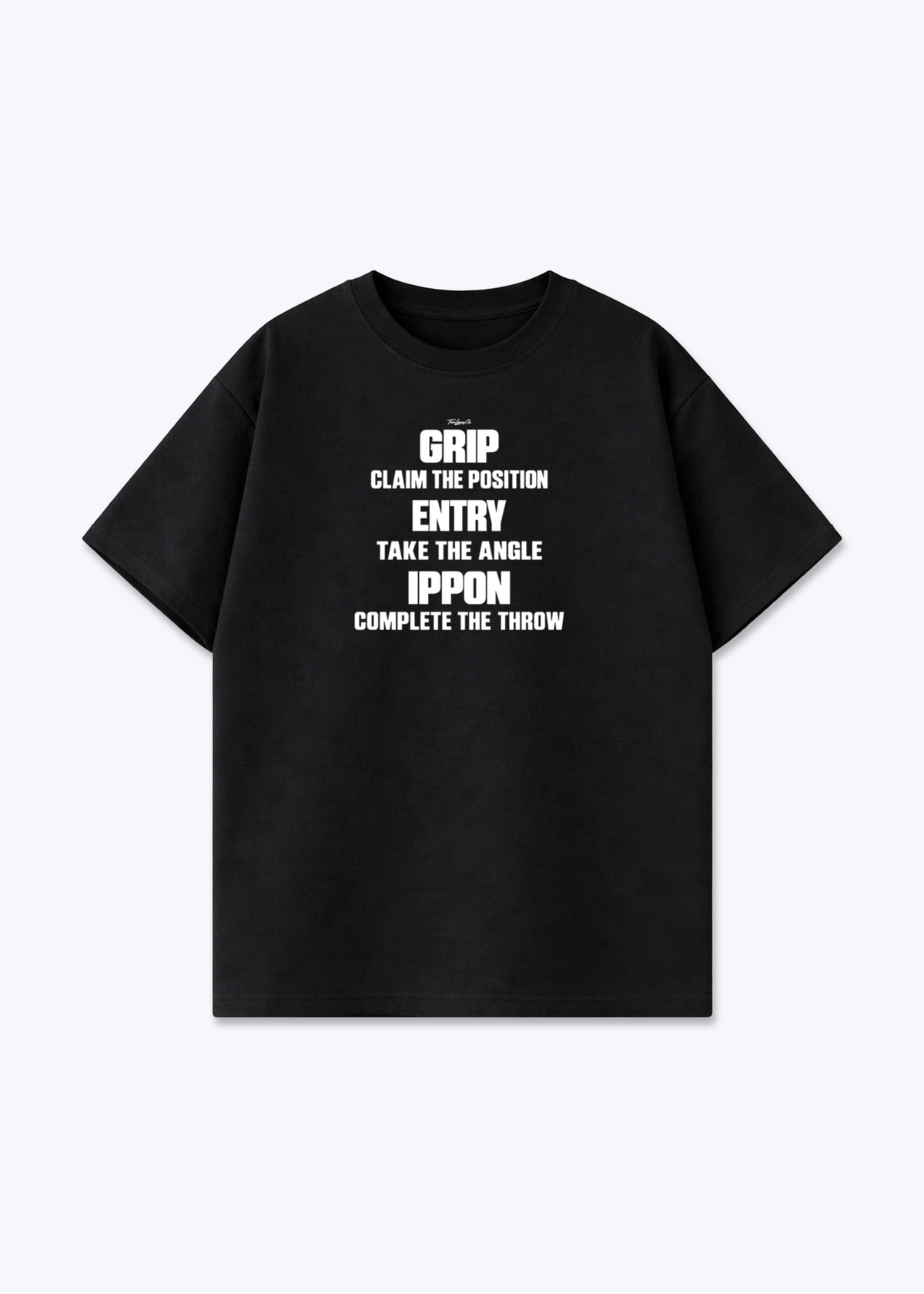 GRIP ENTRY IPPON - Oversized Shirt - Black Front (Designed)