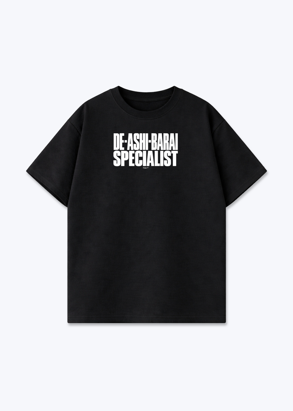 DE-ASHI-BARAI SPECIALIST - Oversized Shirt - Black Front (Designed)