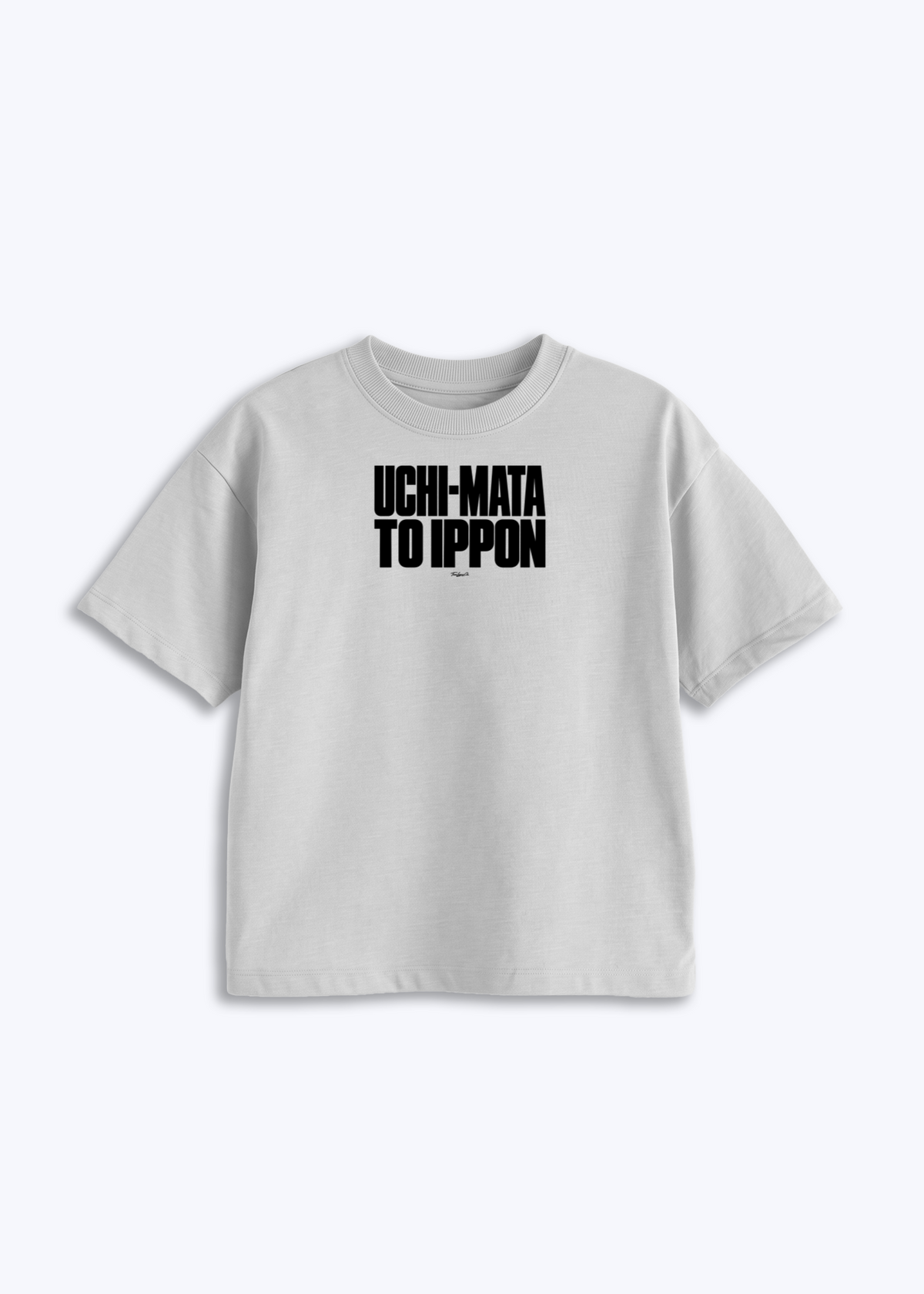 UCHI-MATA TO IPPON - Kids Shirt - Weiß Front (Designed)