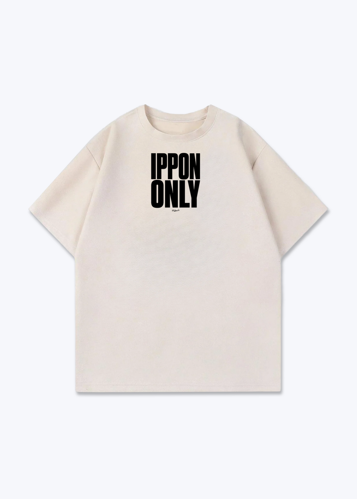 IPPON ONLY - Oversized Shirt - Beige Front (Designed)