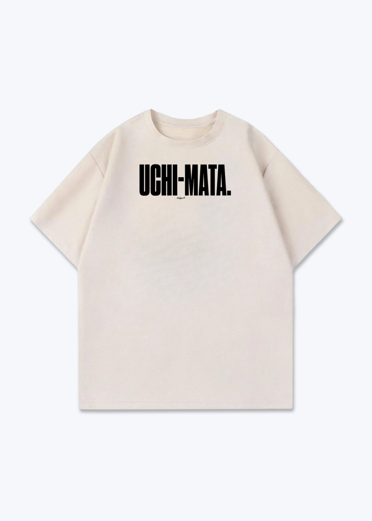 UCHI-MATA - Oversized Shirt - Beige Front (Designed)