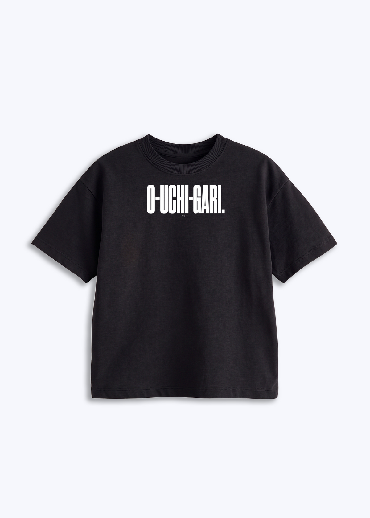 O-UCHI-GARI - Kids Shirt - Schwarz Front (Designed)