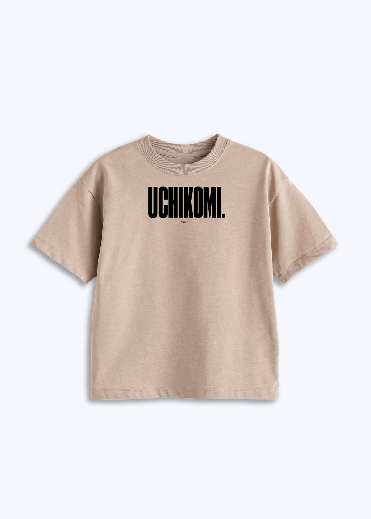 UCHIKOMI - Kids Shirt - Beige Front (Designed)