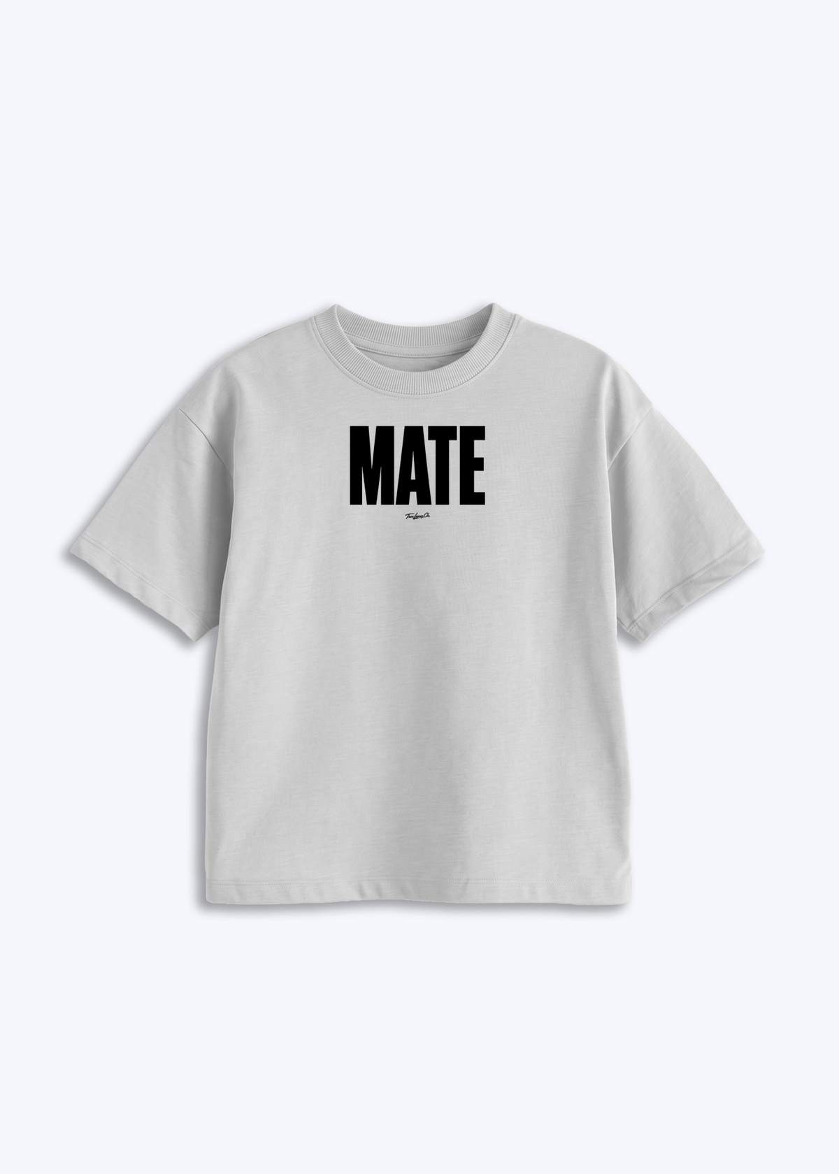 MATE - Kids Shirt - Weiß Front (Designed)