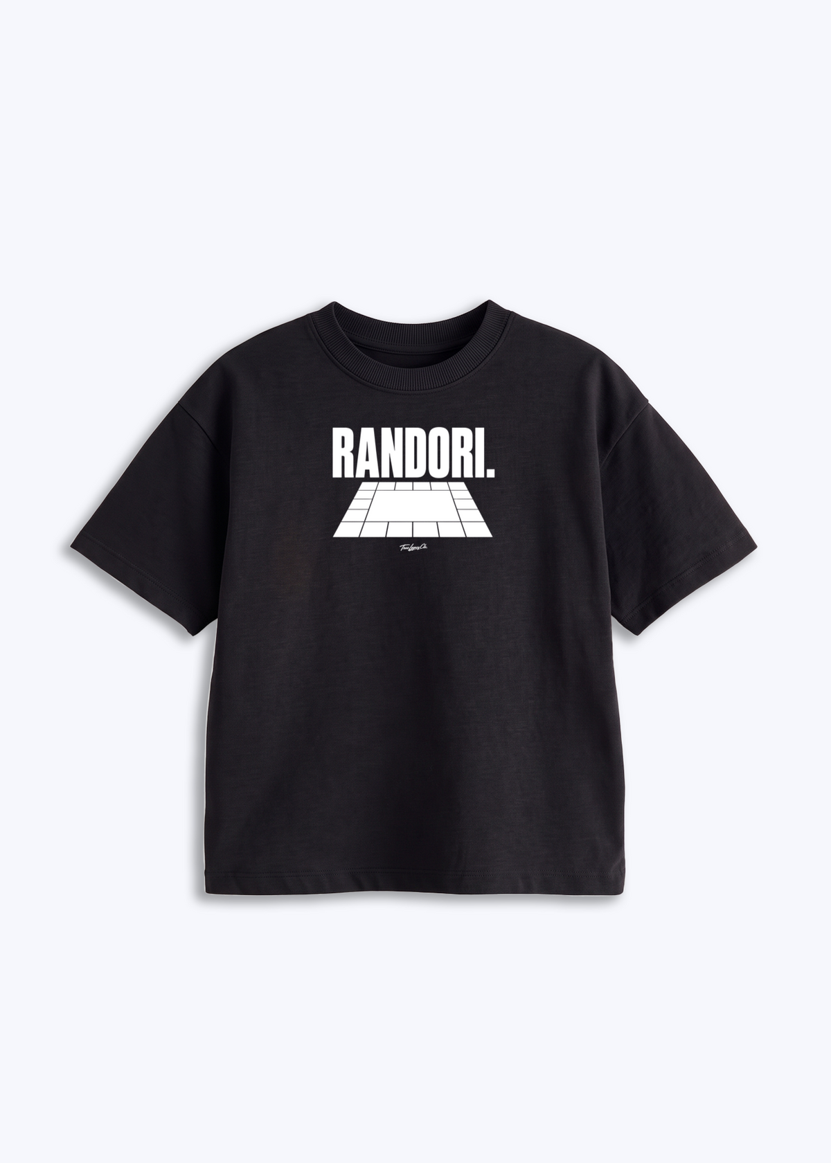 RANDORI (TATAMI) - Kids Shirt - Schwarz Front (Designed)