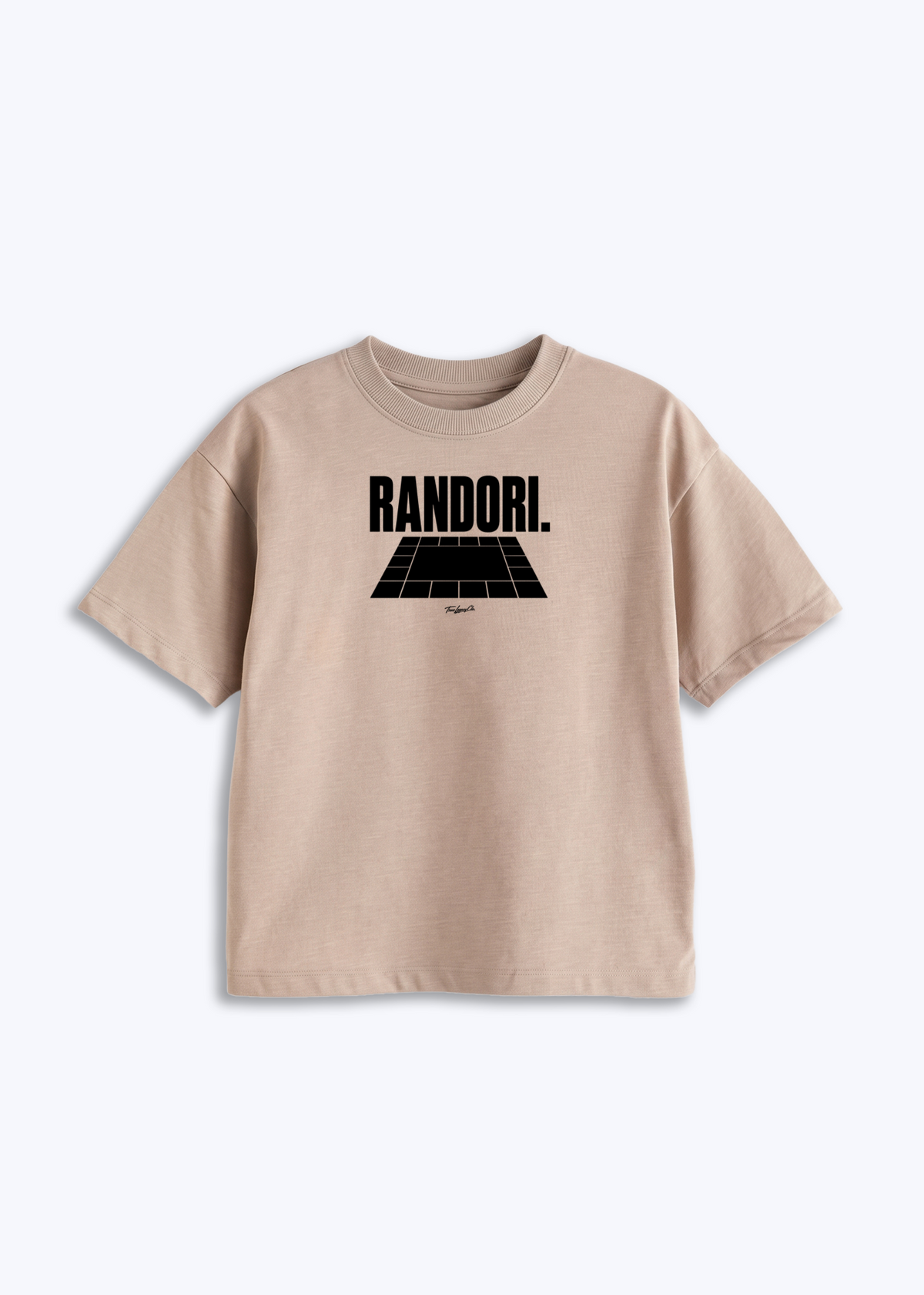 RANDORI (TATAMI) - Kids Shirt - Beige Front (Designed)