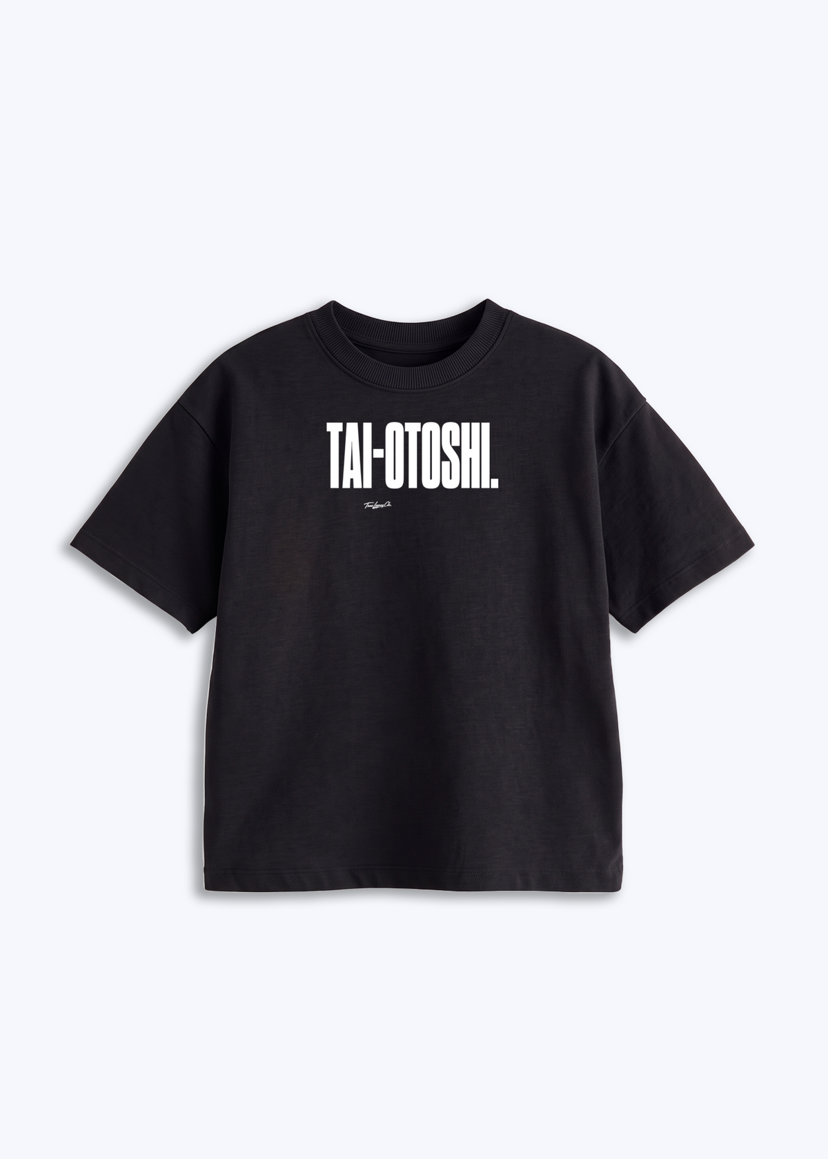 TAI-OTOSHI - Kids Shirt - Schwarz Front (Designed)