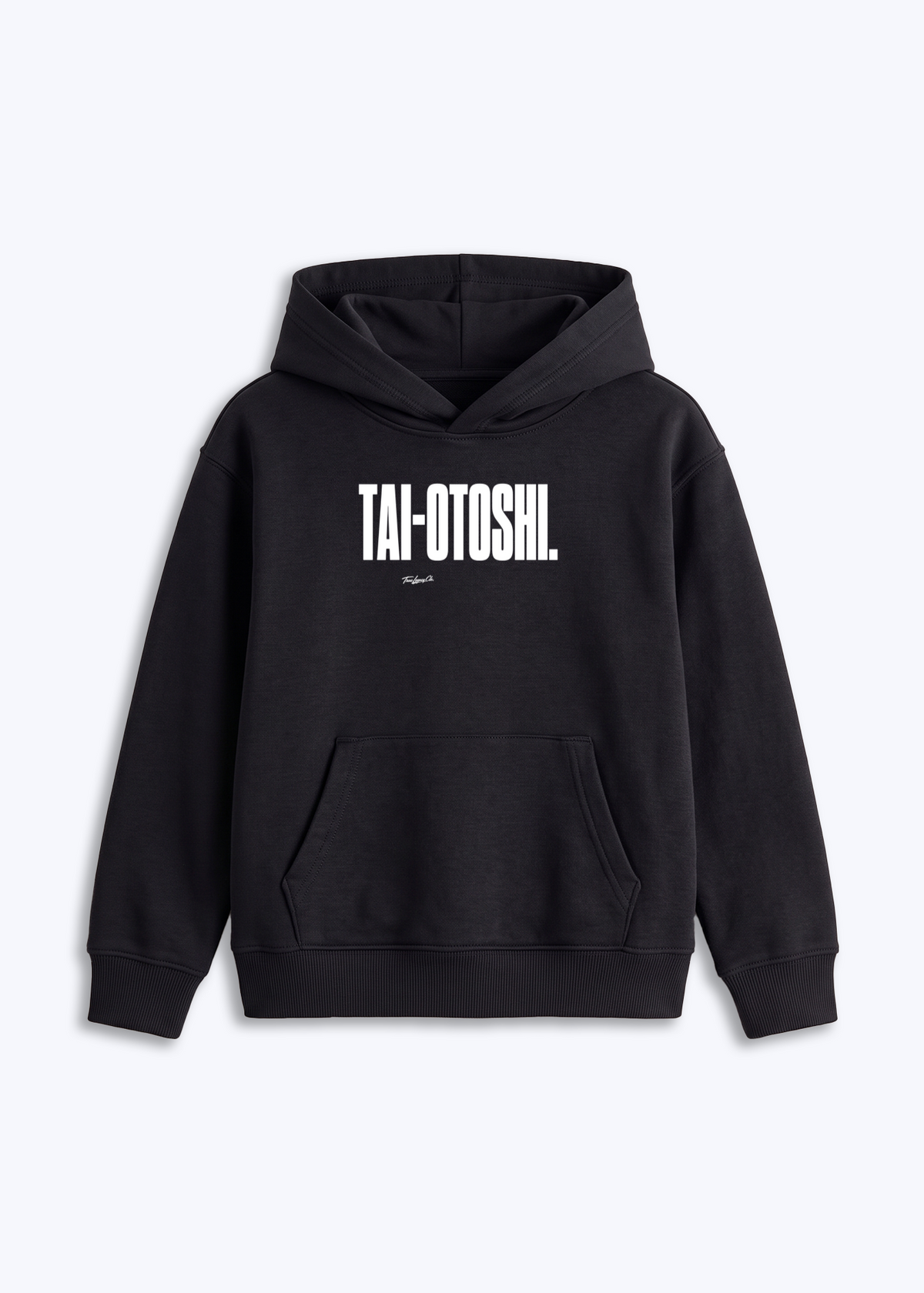 TAI-OTOSHI - Kids Hoodie - Schwarz Front (Designed)